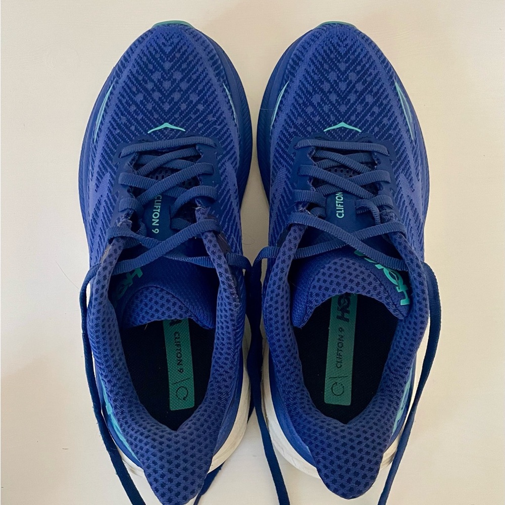Hoka Women’s Royal Blue Clifton 9 Running Shoes